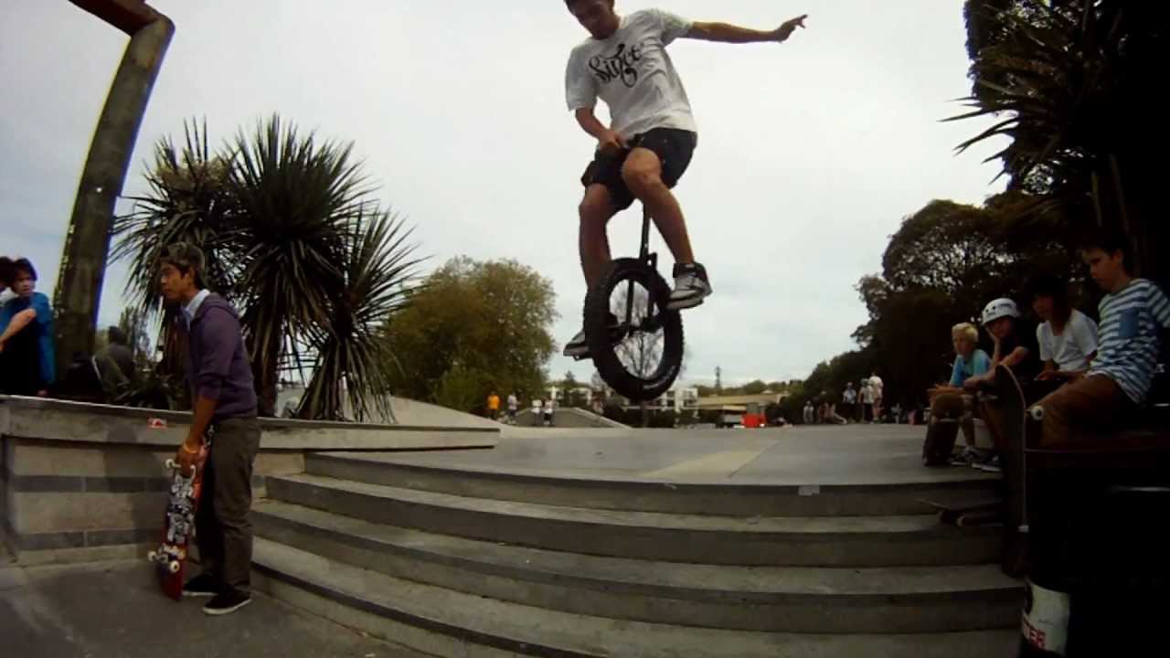 Chris Huriwai Hippo Unicycles Street Unicycling 2012 YouTube