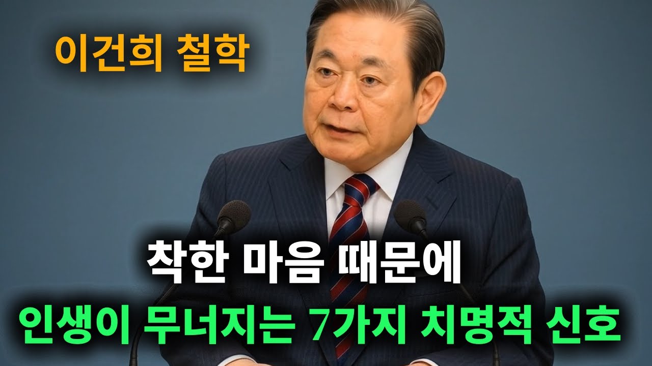 【이건희 어록】 당신의 착함을 노리는 사람들 | 알아야 할 7가지 신호  | 성공한 사람들의 공통점  |  인생철학  |  위인의 말 | 성공지혜