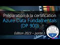 Prparation  la certification azure data fundamentals dp 900  partie 1 mars 2023