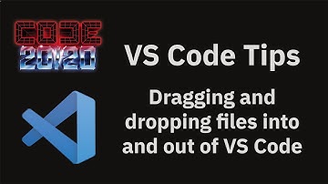 VS Code tips — Dragging and dropping files into and out of VS Code