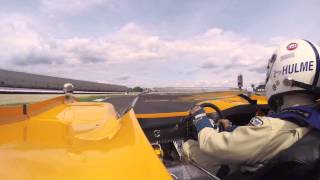 1971 McLaren M8F on board at the 2014 Brickyard Vintage Racing Invitational