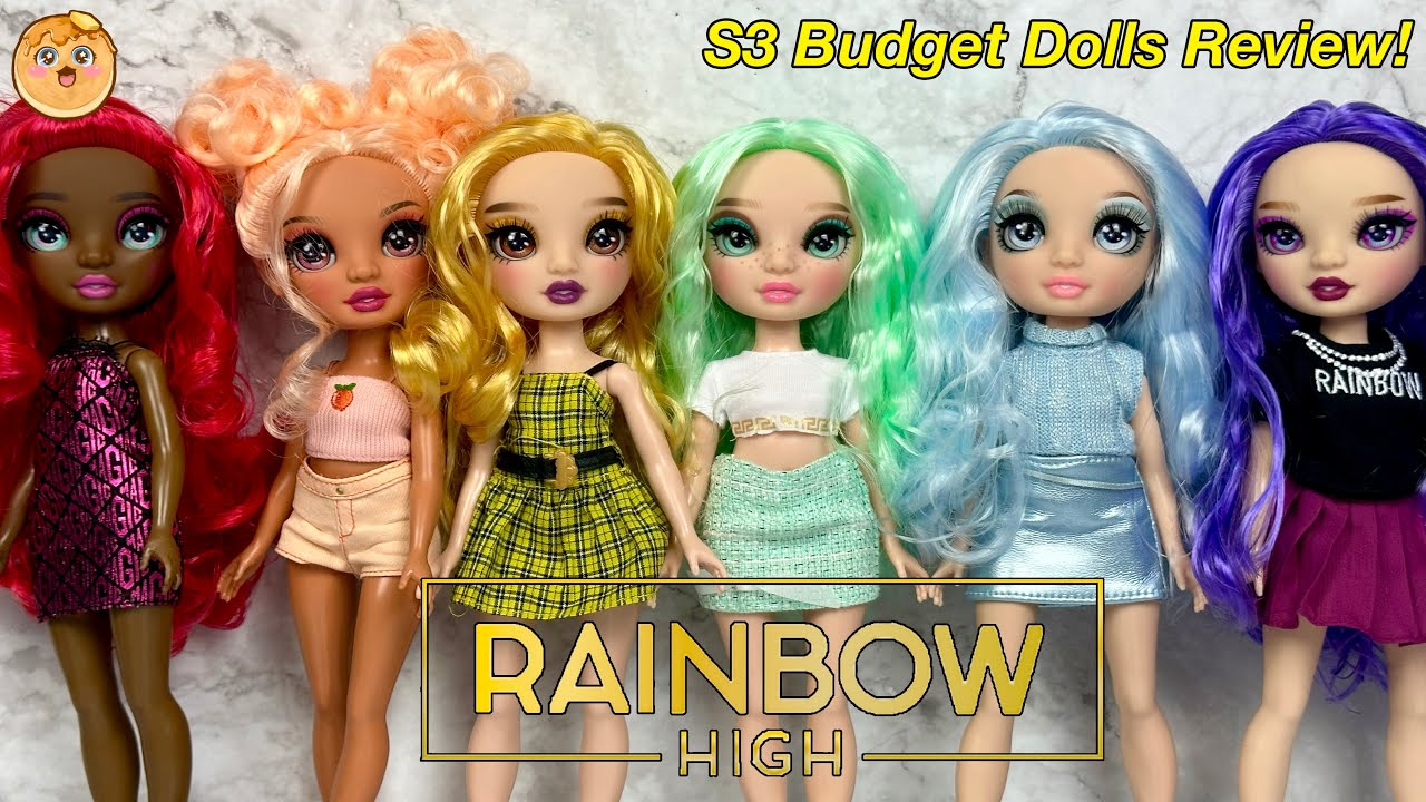 Rainbow High S3 Budget Dolls! Full Set Review! Daria,Georgia,Sheryl ...