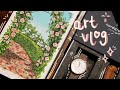 art vlog 🦋 fixing dry gouache, paint and chill with me ft. nordgreen ✨