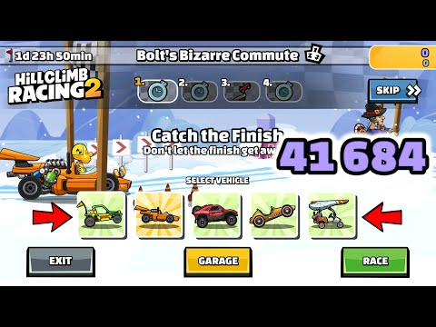 Hill Climb Racing 2 41686 42 750 Points In BOLT S BIZARRE COMMUTE Team Event