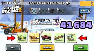 Hill Climb Racing 2 - 41686 (42,750) points in BOLT'S BIZARRE COMMUTE Team Event