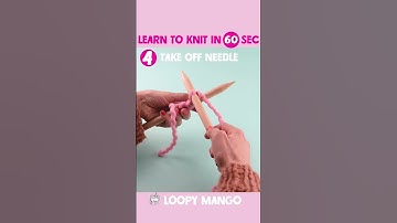 Knit Stitch: learn to knit in 60 seconds. Tell us what you want to learn next!