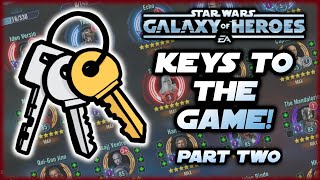 SWGOH - Keys to the Game Part 2:  In Your Own Words!  Efficiency, Webstore,  Early Game Advice!