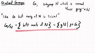 Quotient Groups I: Intro