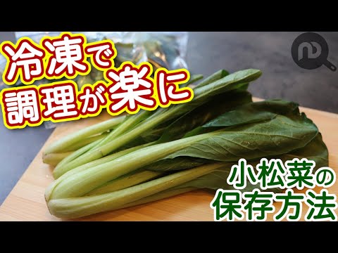小松菜の保存方法　N.D.Kitchen Basic