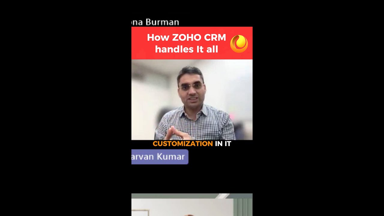 Out of box Zoho CRM capabilities - YouTube