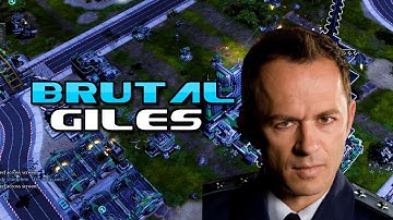 Beating Brutal Giles - Red Alert 3 , Upheaval 2 MOD , Live Gameplay