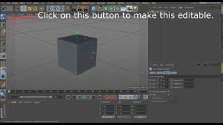 Making an object editable in Cinema 4D