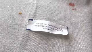 Funny fortune cookie 🥠 beautiful ending …in bed 🛌