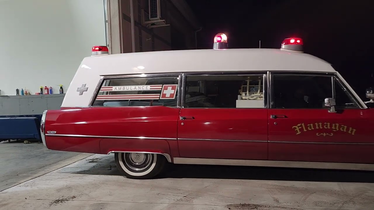 1968 Cadilac Miller Meteor ambulance