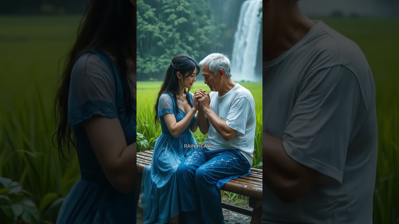 Emotional Reunion In The Rain Heartwarming Moment By Waterfall Shorts Videoviral Asmrrain