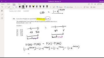 SOA Exam P Question 266 | CDF of Exponential Distribution