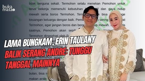 Drama Rumah Tangga Andre Taulany Makin Panas: Erin Akhirnya Buka Fakta Tersembunyi!