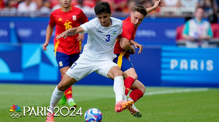 Uzbekistan v. Spain | Paris Olympics 2024: Men's Soccer Highlights | NBC Sports