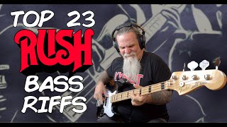 TOP 23 RUSH BASS RIFFS (feat. Tim Starace)