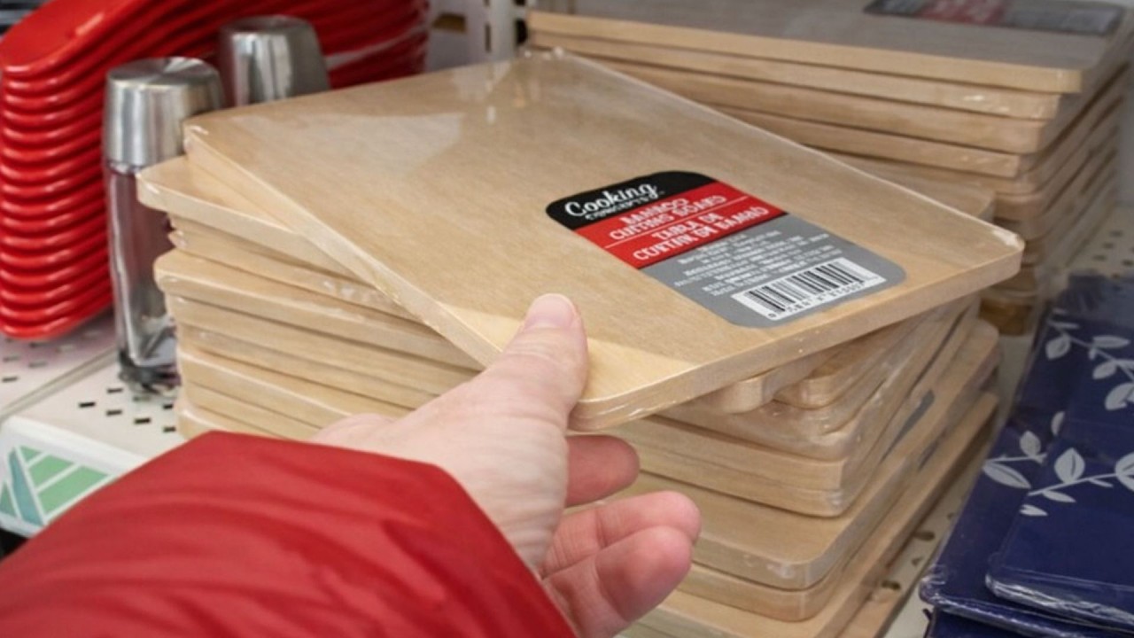 The GENIUS new way people are using Dollar Store cutting boards on their countertops!