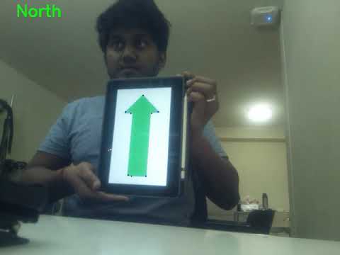 Green Arrow Orientation Detection using Raspberry Pi