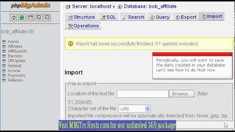 [MRGTecHelp.com CPANEL X3 Tutorial Series] Managing databases (DBs) with PHPMyAdmin in cPanel