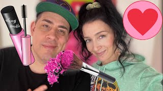 Husband Tries To Follow My Valentines Inspired Makeup || After Special Treats 🍭 @BrandiTV