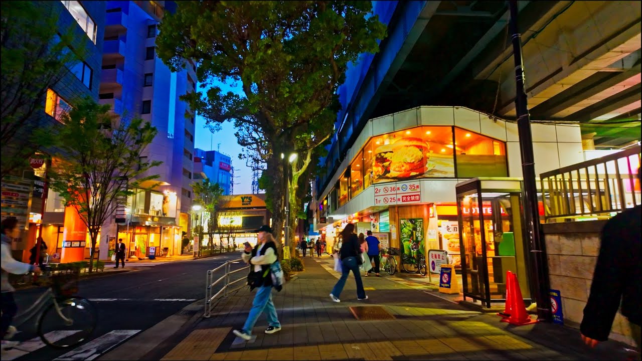 東京のベッドタウン・葛西駅周辺を街歩き｜にぎわいと静けさが交差する東京東端の街【4K夕景散歩】