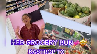 HEB GROCERY RUN💞🤩🌺#fyp #bastroptx #viral #trending #food #funny 