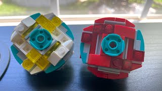 Lego beyblade reviews: Shining Aegis and Flaming Aegis