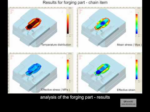 QForm3D Forging Simulation - YouTube