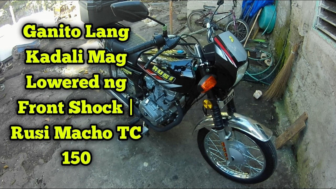 Ganito Lang Kadali Mag Lowered ng Front Shock | Rusi Macho TC 150