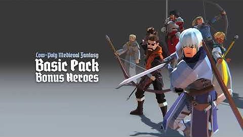 Low-Poly Medieval Fantasy Heroes - Bonus Classes B