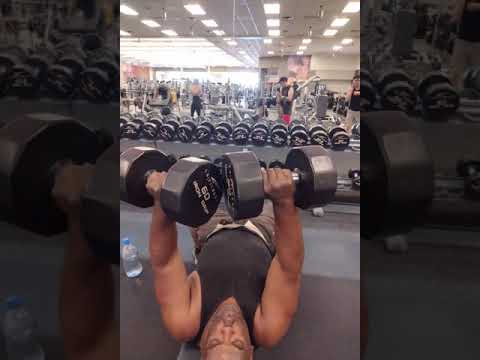 Fatbottomnet At 60 Doing Pound Dumbbells For 10 Reps Fitover60 Chestday