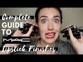 Complete Guide To MAC Lipstick Finishes | Lip Swatches + All The Info