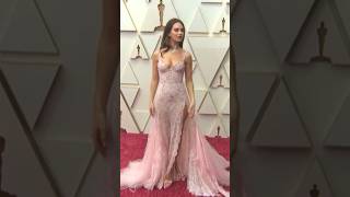 Celebrity Lily James at the 2022 Oscars Ceremony wearing Atelier Versace Net Worth