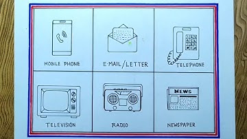Means of communication drawing easily