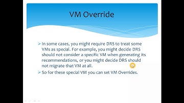 VMware vSphere DRS VM Override Session 30