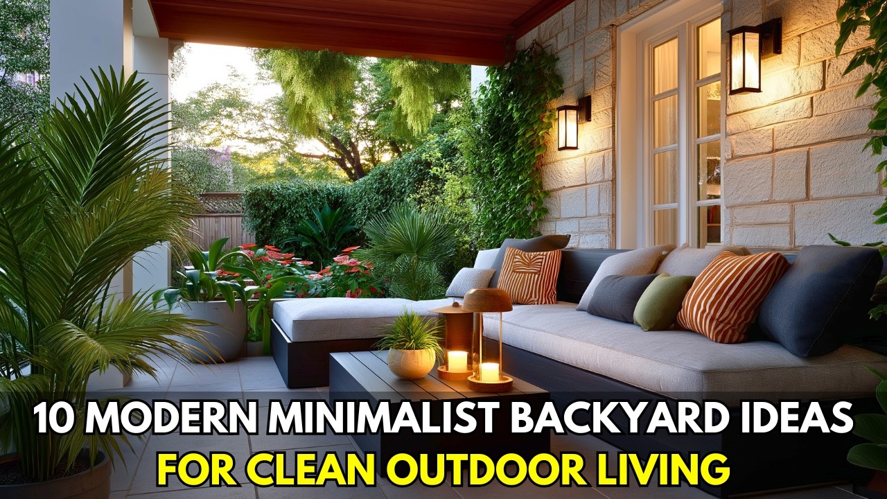 10 современных минималистичных идей для обустройства заднего двора и создания чистой атмосферы на...