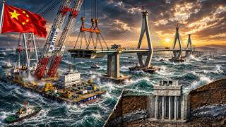 Inside ¥13B Huangmaohai Bridge: How China Built Two 720m Spans Across Typhoon Seas (Full Process)