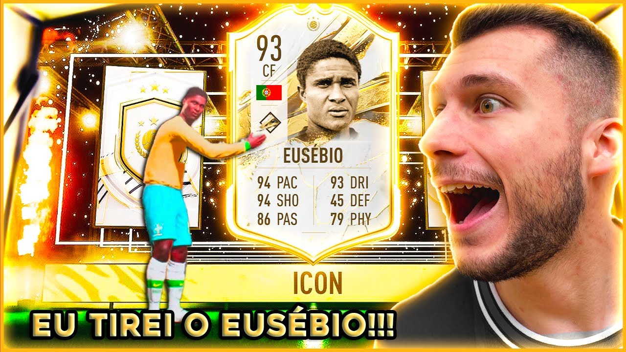 MEU DEUS!!! EU TIREI O EUSEBIO NO PP ICON 88+ MITAMOS MUITO!! FIFA 23 - ULTIMATE TEAM