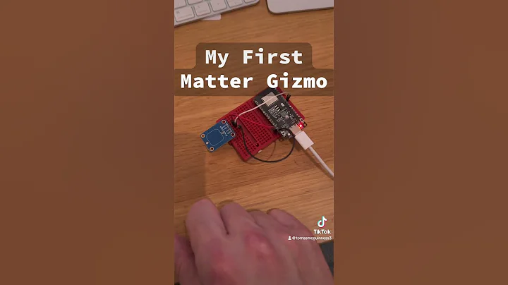 My first Matter based ESP32 gizmo! #smarthome #matter #esp32