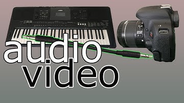 Recording keyboard audio | How i record audio from the keyboard to the camera | Yamaha psr-e 453