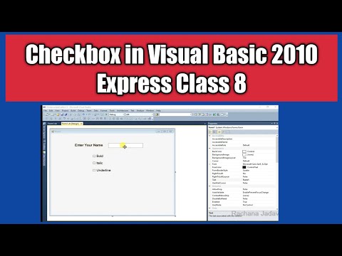 Checkbox in Visual Basic 2010 Express Class 8