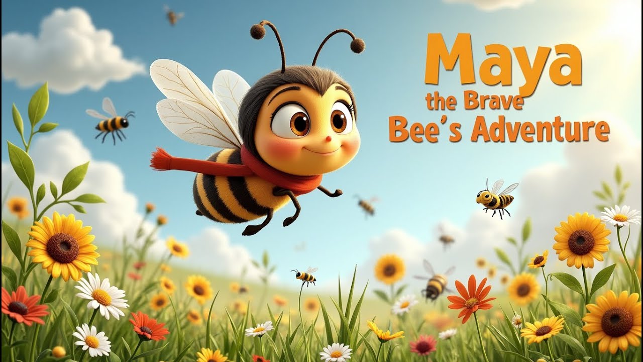 Maya the Brave Bee’s Adventure – A Fun & Inspiring Kids Story | KidsLearn English story
