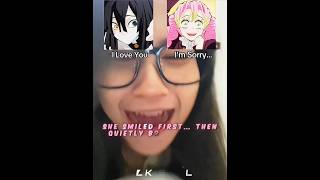 This Obanai & Mitsuri Filter Hurt 💔😭 #mitsuri #obanai #kny #funny
