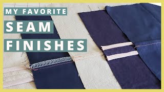 7 Seam Finishes (5 are WITHOUT a SERGER) | Sewing Basics for Beginners