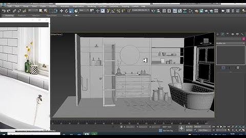 3dsmax Tutorials, Tutorial on 3D Modeling, Texturing & Lighting a Bathroom in 3dsmax