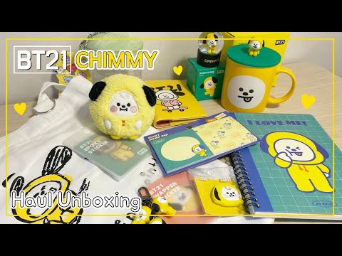 SUB) BT21 베이비 치미 굿즈 언박싱｜방탄 캐릭터 인형 피규어 키링 학용품 소개 추천｜아미 덕질로그｜ BT21 CHIMMY BABY Goods haul unboxing