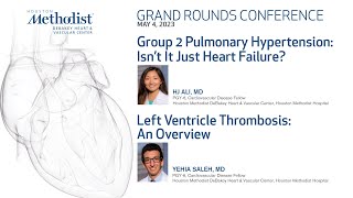 Group2 Pulmonary Hypertension: Isn&#39;t it Just Heart Failure? and Left Ventricle Thrombosis